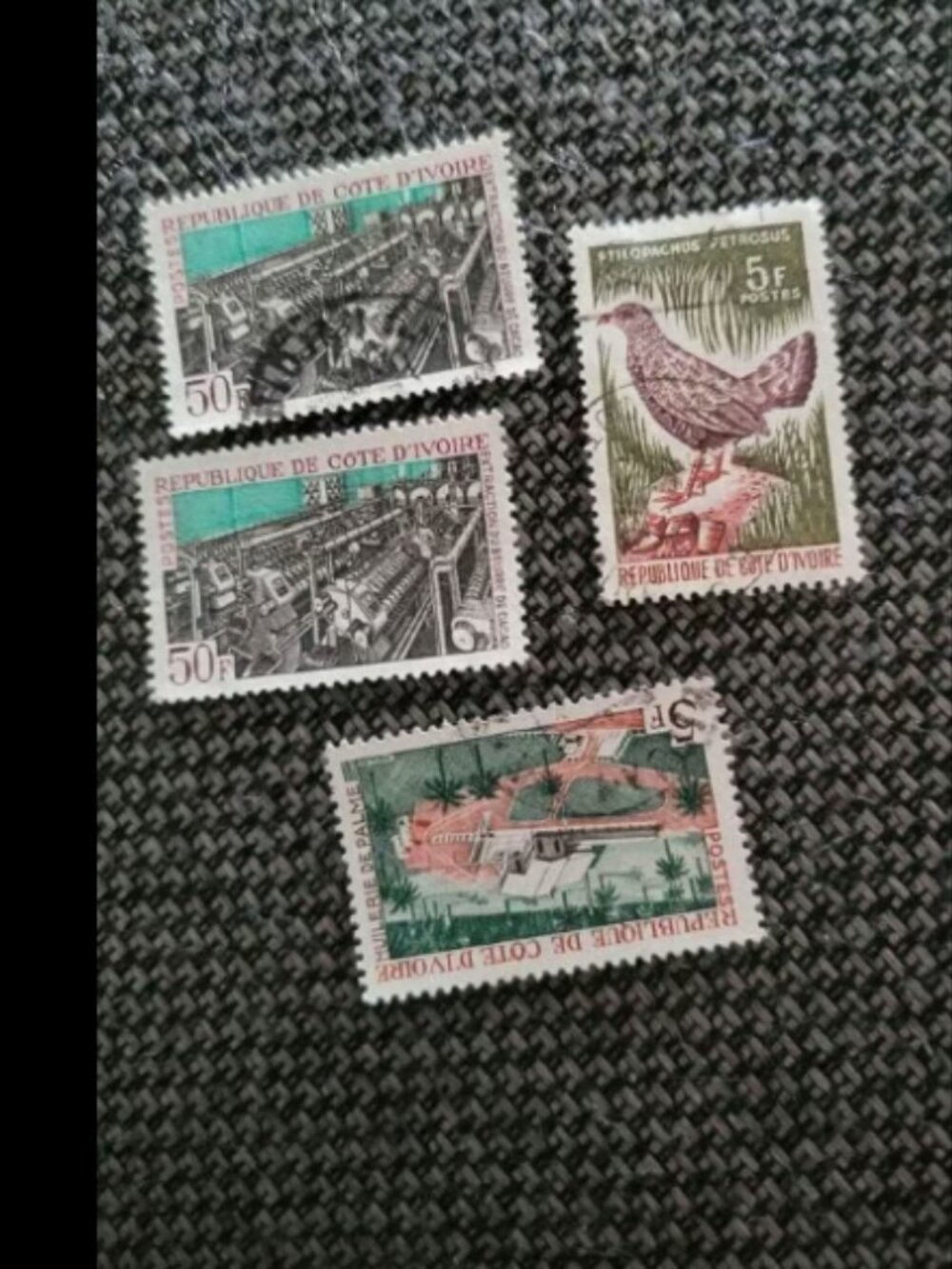 Ivory coast collectible stamps
